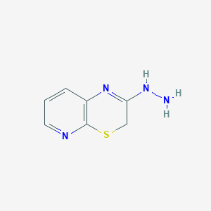 molecular formula C7H8N4S B14515741 2-Hydrazinyl-3H-pyrido[2,3-b][1,4]thiazine CAS No. 62756-77-8