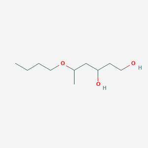 molecular formula C10H22O3 B14515762 5-Butoxyhexane-1,3-diol CAS No. 62636-28-6