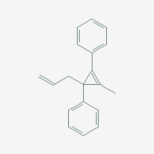 molecular formula C19H18 B14515798 3-Allyl-2-methyl-1,3-diphenylcyclopropene CAS No. 62907-51-1