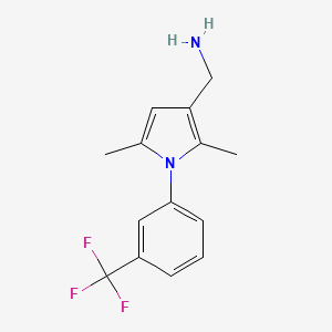 ((2,5-Dimethyl-1-[3-(trifluoromethyl)phenyl]-1H-pyrrol-3-YL)methyl)amine