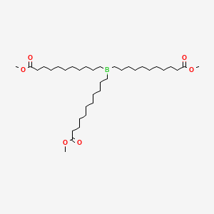 molecular formula C36H69BO6 B14515811 Trimethyl 11,11',11''-boranetriyltriundecanoate CAS No. 63399-92-8