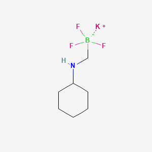 molecular formula C7H14BF3KN B1451582 Potassium ((cyclohexylamino)methyl)trifluoroborate CAS No. 888711-52-2