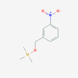 molecular formula C10H15NO3Si B14515835 Silane, trimethyl[(3-nitrophenyl)methoxy]- CAS No. 62673-14-7