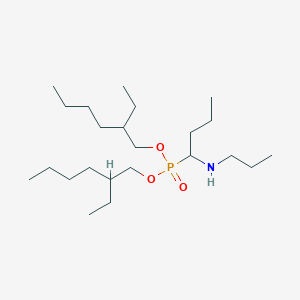 molecular formula C23H50NO3P B14515895 Bis(2-ethylhexyl) [1-(propylamino)butyl]phosphonate CAS No. 62502-43-6