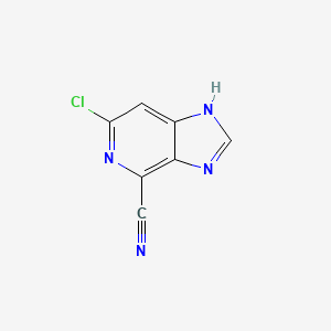 molecular formula C7H3ClN4 B1451590 6-Chloro-1H-imidazo[4,5-C]pyridine-4-carbonitrile CAS No. 944388-93-6