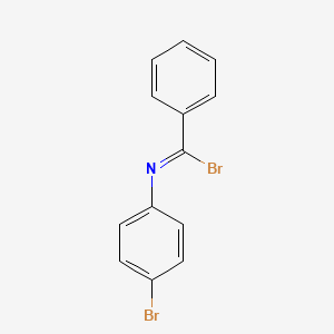 molecular formula C13H9Br2N B14515900 N-(4-Bromophenyl)benzenecarboximidoyl bromide CAS No. 62718-53-0