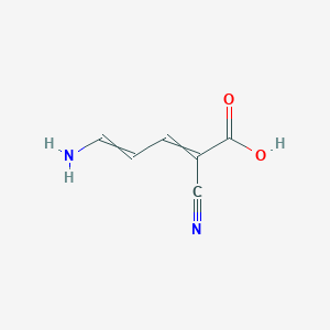 molecular formula C6H6N2O2 B14515921 5-Amino-2-cyanopenta-2,4-dienoic acid CAS No. 63446-37-7