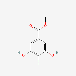 molecular formula C8H7IO4 B1451593 Methyl 3,5-dihydroxy-4-iodobenzoate CAS No. 338454-02-7