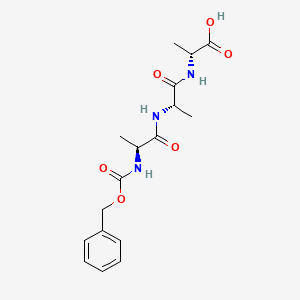 molecular formula C17H23N3O6 B14515960 N-[(Benzyloxy)carbonyl]-L-alanyl-L-alanyl-D-alanine CAS No. 62632-66-0