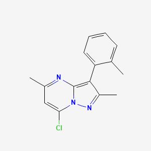 7-Chloro-2,5-dimethyl-3-(2-methylphenyl)pyrazolo[1,5-a]pyrimidine
