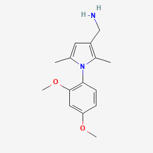 [1-(2,4-Dimethoxyphenyl)-2,5-dimethylpyrrol-3-yl]methanamine