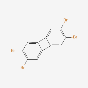 molecular formula C12H4Br4 B14516075 Biphenylene, 2,3,6,7-tetrabromo- CAS No. 62754-84-1