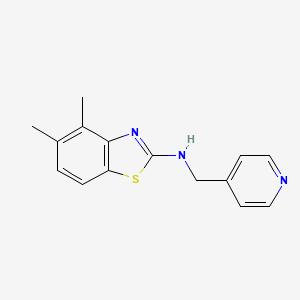 4,5-dimethyl-N-(pyridin-4-ylmethyl)-1,3-benzothiazol-2-amine