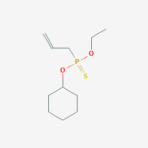molecular formula C11H21O2PS B14516140 O-Cyclohexyl O-ethyl prop-2-en-1-ylphosphonothioate CAS No. 62753-84-8