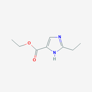 molecular formula C8H12N2O2 B1451616 ethyl 2-ethyl-1H-imidazole-5-carboxylate CAS No. 773138-27-5