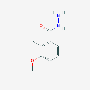 molecular formula C9H12N2O2 B1451617 3-Methoxy-2-methylbenzohydrazide CAS No. 740799-69-3