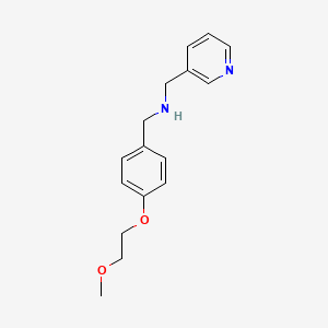 molecular formula C16H20N2O2 B1451625 N-[4-(2-Methoxyethoxy)benzyl](3-pyridinyl)-methanamine CAS No. 1040685-81-1
