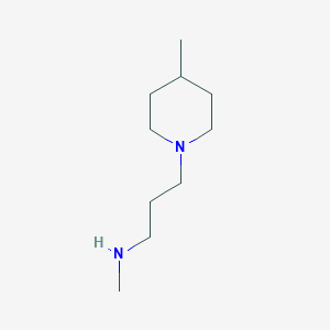 molecular formula C10H22N2 B1451626 N-Methyl-3-(4-methyl-1-piperidinyl)-1-propanamine CAS No. 1040690-61-6