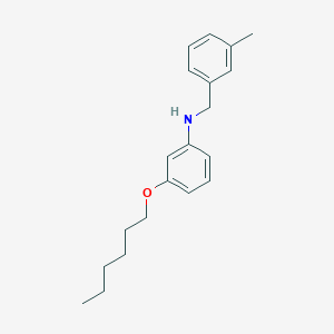 3-(Hexyloxy)-N-(3-methylbenzyl)aniline
