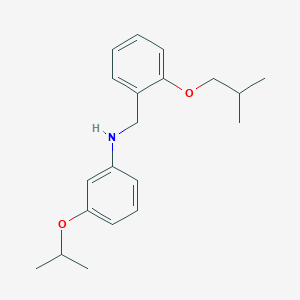 molecular formula C20H27NO2 B1451636 N-(2-Isobutoxybenzyl)-3-isopropoxyaniline CAS No. 1040684-47-6
