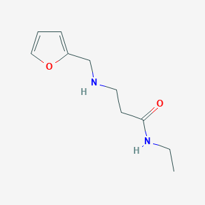 molecular formula C10H16N2O2 B1451637 N-Ethyl-3-[(2-furylmethyl)amino]propanamide CAS No. 1040691-71-1