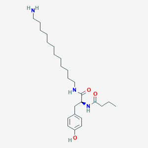molecular formula C25H43N3O3 B145164 Dideaza-philanthotoxin-12 CAS No. 133358-74-4