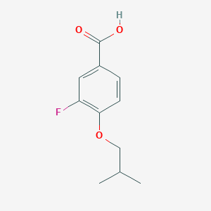 molecular formula C11H13FO3 B1451650 3-Fluoro-4-isobutoxybenzoic acid CAS No. 1021144-45-5
