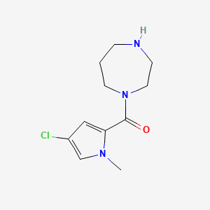 molecular formula C11H16ClN3O B1451651 1-(4-chloro-1-methyl-1H-pyrrole-2-carbonyl)-1,4-diazepane CAS No. 1038285-66-3