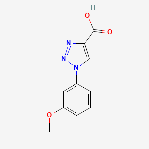 molecular formula C10H9N3O3 B1451652 1-(3-methoxyphenyl)-1H-1,2,3-triazole-4-carboxylic acid CAS No. 944901-61-5