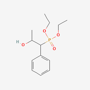 molecular formula C13H21O4P B14516522 Diethyl (2-hydroxy-1-phenylpropyl)phosphonate CAS No. 62573-89-1
