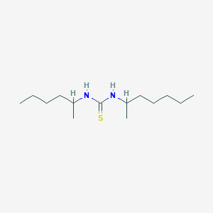 molecular formula C14H30N2S B14516548 N-Heptan-2-yl-N'-hexan-2-ylthiourea CAS No. 62549-29-5