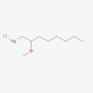 molecular formula C9H19ClHgO B14516574 Chloro(2-methoxyoctyl)mercury CAS No. 62594-80-3