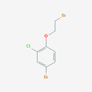 molecular formula C8H7Br2ClO B1451658 4-Bromo-1-(2-bromoethoxy)-2-chlorobenzene CAS No. 796098-80-1