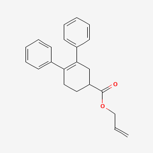 molecular formula C22H22O2 B14516584 Prop-2-enyl 3,4-diphenylcyclohex-3-ene-1-carboxylate CAS No. 62544-63-2