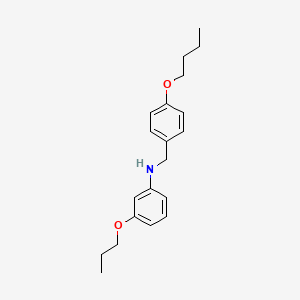 molecular formula C20H27NO2 B1451659 N-(4-Butoxybenzyl)-3-propoxyaniline CAS No. 1040684-06-7