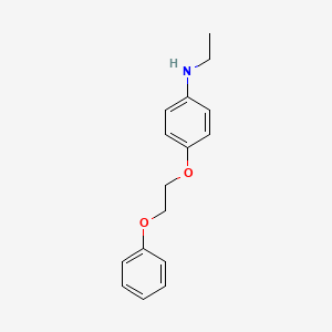 molecular formula C16H19NO2 B1451660 N-Ethyl-4-(2-phenoxyethoxy)aniline CAS No. 1040691-05-1