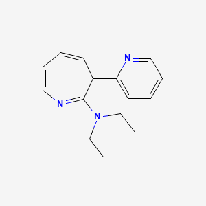 molecular formula C15H19N3 B14516611 N,N-Diethyl-3-(pyridin-2-yl)-3H-azepin-2-amine CAS No. 62681-30-5