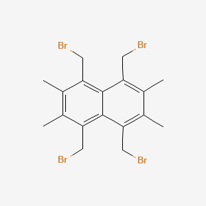 molecular formula C18H20Br4 B14516686 1,4,5,8-Tetrakis(bromomethyl)-2,3,6,7-tetramethylnaphthalene CAS No. 62601-32-5