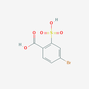 molecular formula C7H5BrO5S B14516689 4-Bromo-2-sulfobenzoic acid CAS No. 62473-98-7