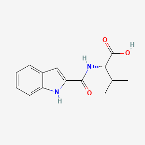 molecular formula C14H16N2O3 B1451674 N-(1H-indol-2-ylcarbonyl)-L-valine CAS No. 1072856-64-4
