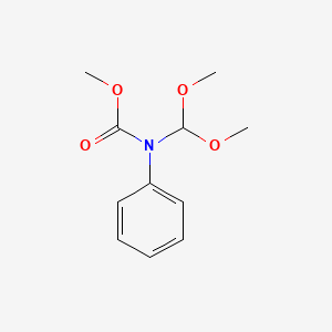 molecular formula C11H15NO4 B14516770 Methyl (dimethoxymethyl)phenylcarbamate CAS No. 62528-93-2