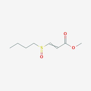 molecular formula C8H14O3S B14516802 Methyl 3-(butane-1-sulfinyl)prop-2-enoate CAS No. 62739-65-5