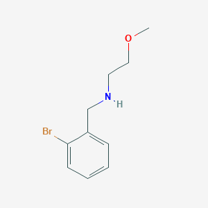 B1451682 N-(2-bromobenzyl)-2-methoxyethanamine CAS No. 875339-42-7