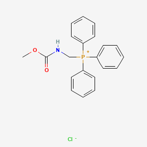 molecular formula C21H21ClNO2P B14516831 {[(Methoxycarbonyl)amino]methyl}(triphenyl)phosphanium chloride CAS No. 62779-17-3