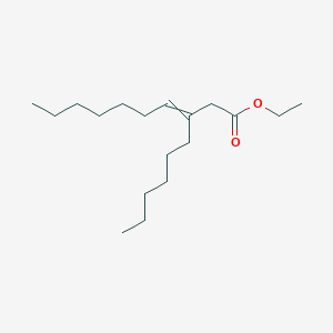 molecular formula C18H34O2 B14516835 Ethyl 3-hexyldec-3-enoate CAS No. 62444-18-2