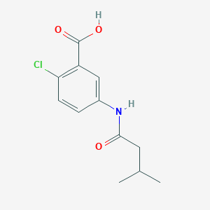 molecular formula C12H14ClNO3 B1451684 2-Chloro-5-(3-methylbutanamido)benzoic acid CAS No. 1030555-28-2