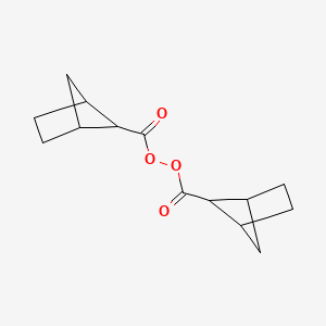 molecular formula C14H18O4 B14516845 bicyclo[2.1.1]hexane-5-carbonyl bicyclo[2.1.1]hexane-5-carboperoxoate CAS No. 62837-50-7
