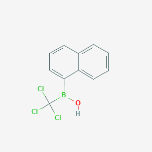 molecular formula C11H8BCl3O B14516863 Naphthalen-1-yl(trichloromethyl)borinic acid CAS No. 62981-92-4