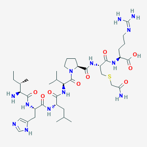 Isoleucyl-histidyl-leucyl-valyl-prolyl-carboxyamidomethylcysteinyl-arginine