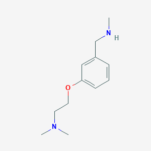 molecular formula C12H20N2O B1451690 Dimethyl(2-{3-[(methylamino)methyl]phenoxy}ethyl)amine CAS No. 1082875-25-9